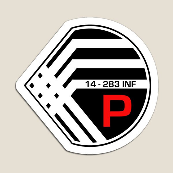 EARTH MIL — ARMY INFANTRY FIRST SERGEANT RANK PATCH (PRISONER) Magnet