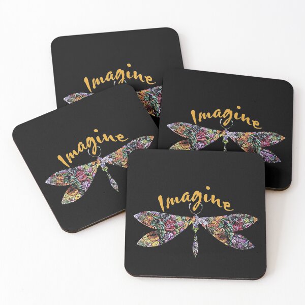 Item preview, Dragonfly Imagine Magical Colorful Flower swirl design T-Shirt designed and sold by LenaEhrlichmann.