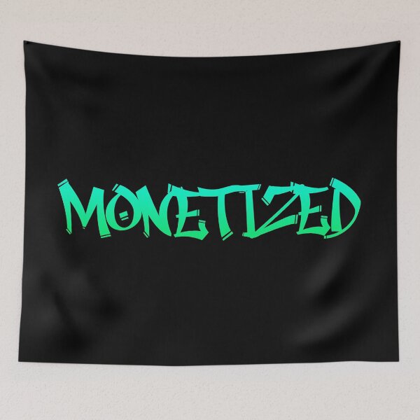 Item preview, Monetized YouTube Green designed and sold by T-shirt-Designs.