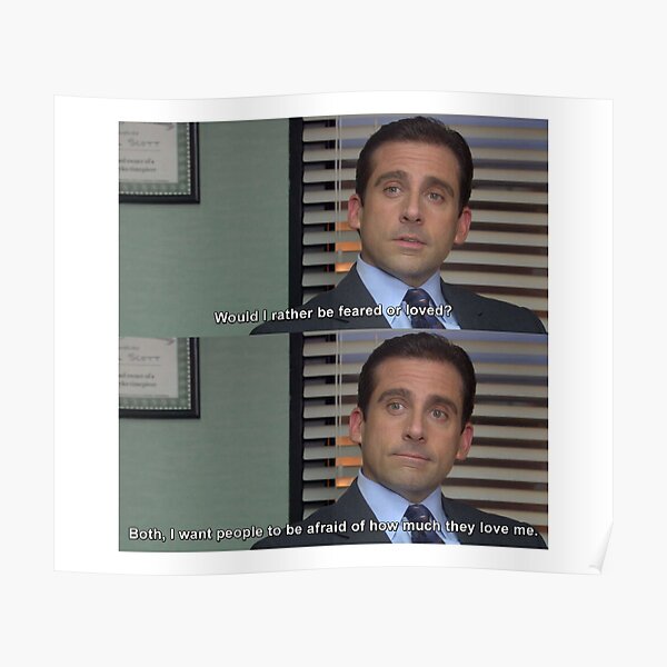 I Want People To Be Afraid Of How Much They Love Me Posters | Redbubble