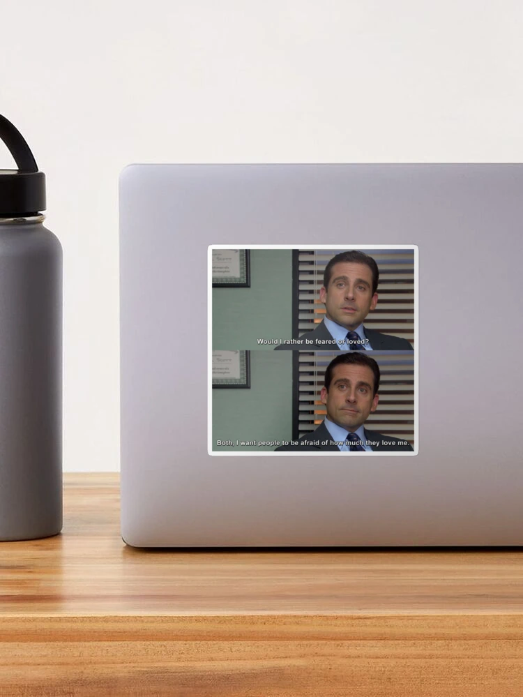 Kosmetiktasche Mit Michael Scott Zitat – „I Want People To Be Afraid Of How Much They Love Me“ (23x17 Cm)