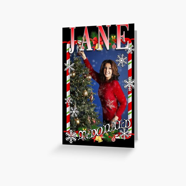 Jane McDonald Christmas Tribute Greeting Card
