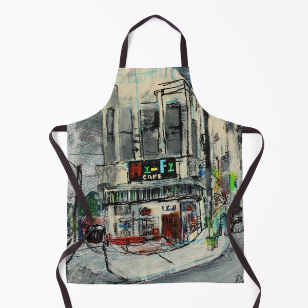 Item preview, Painting of Hi-Fi Cafe in Bay View Milwaukee by Artist Lana Holman designed and sold by LanaHolman.