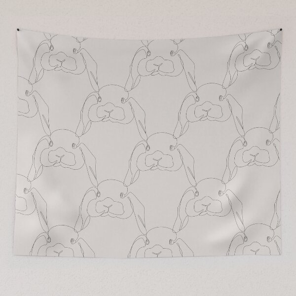 Item preview, One Line Rabbit designed and sold by Huebucket.