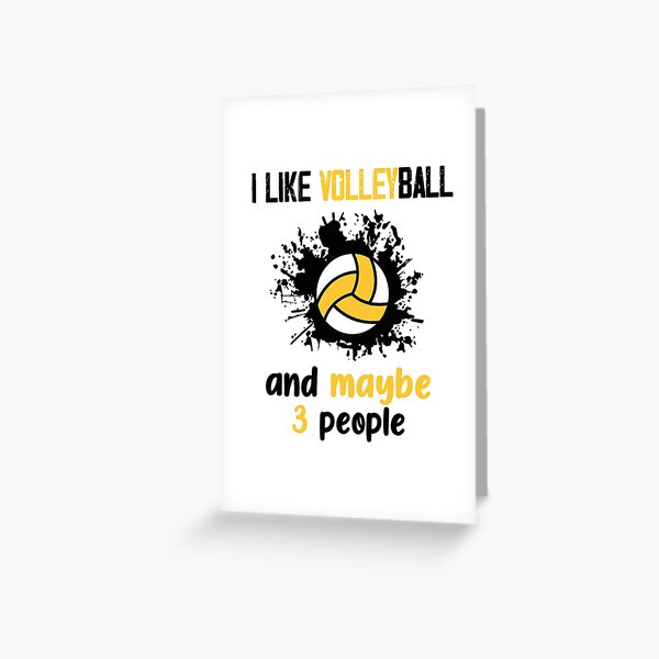 Ligma Balls Funny Pun Volleyball Fan Quote Gift Greeting Card by Jeff  Creation