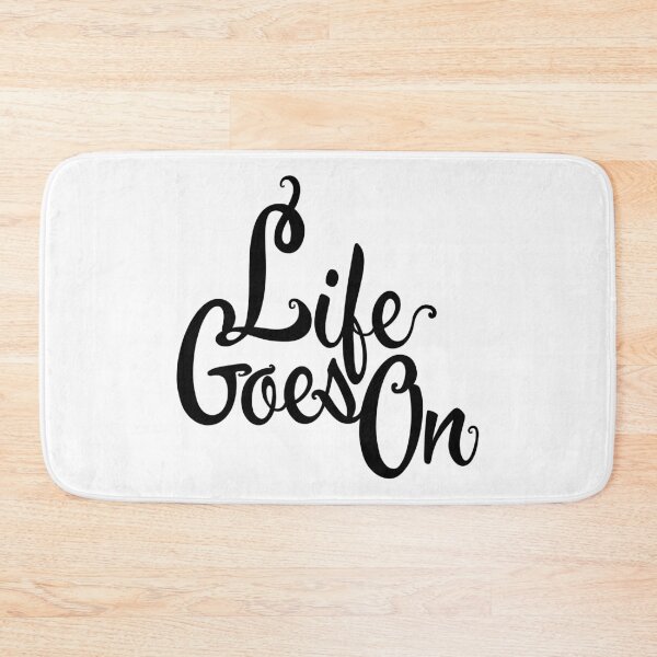 Item preview, Life Goes On Lettering Design Black and White designed and sold by Khotekmei.