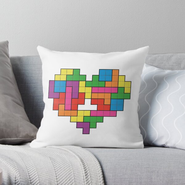 Tetris Throw Pillow