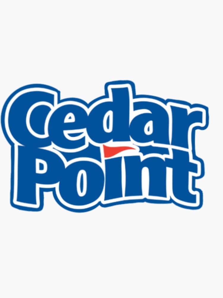 "Cedar Point Logo" Sticker by stickerart27 | Redbubble