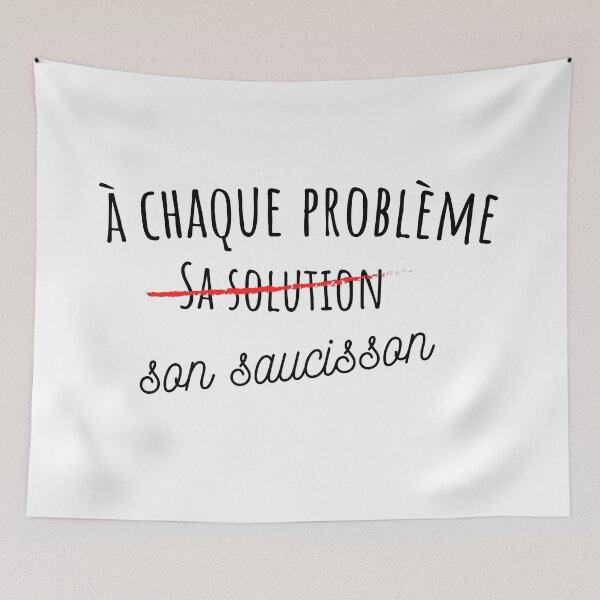 Item preview, For each problem its sausage, humor designed and sold by Curlyhaire.