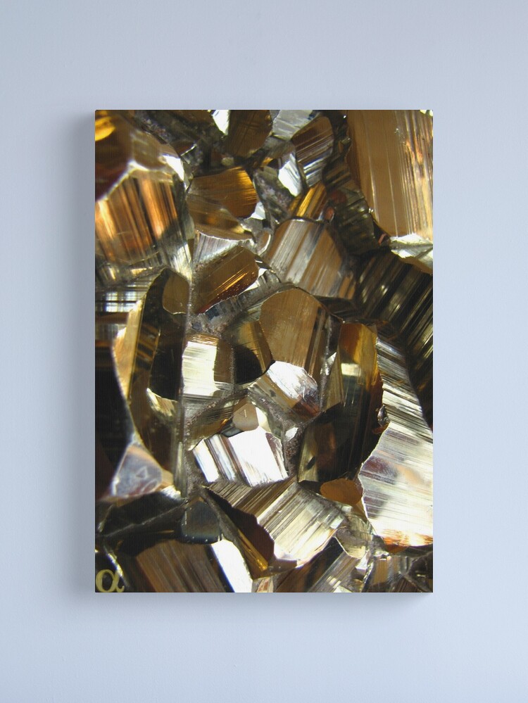 Alternate view of Pyrite Frequency Canvas Print