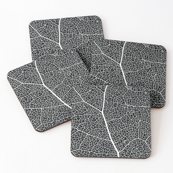 Item preview, Abstract Leaf Texture | Black & White designed and sold by AtacamaPrints.