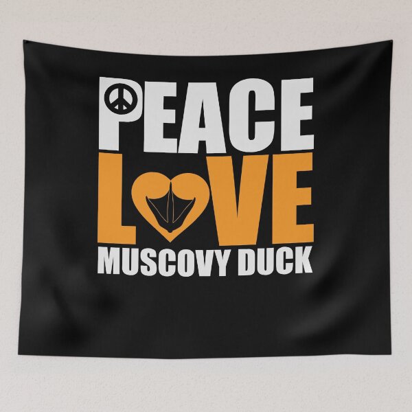 Item preview, Peace Love Muscovy Duck-Gifts Idea for Muscovy Duck Lovers designed and sold by abcxyzsma.