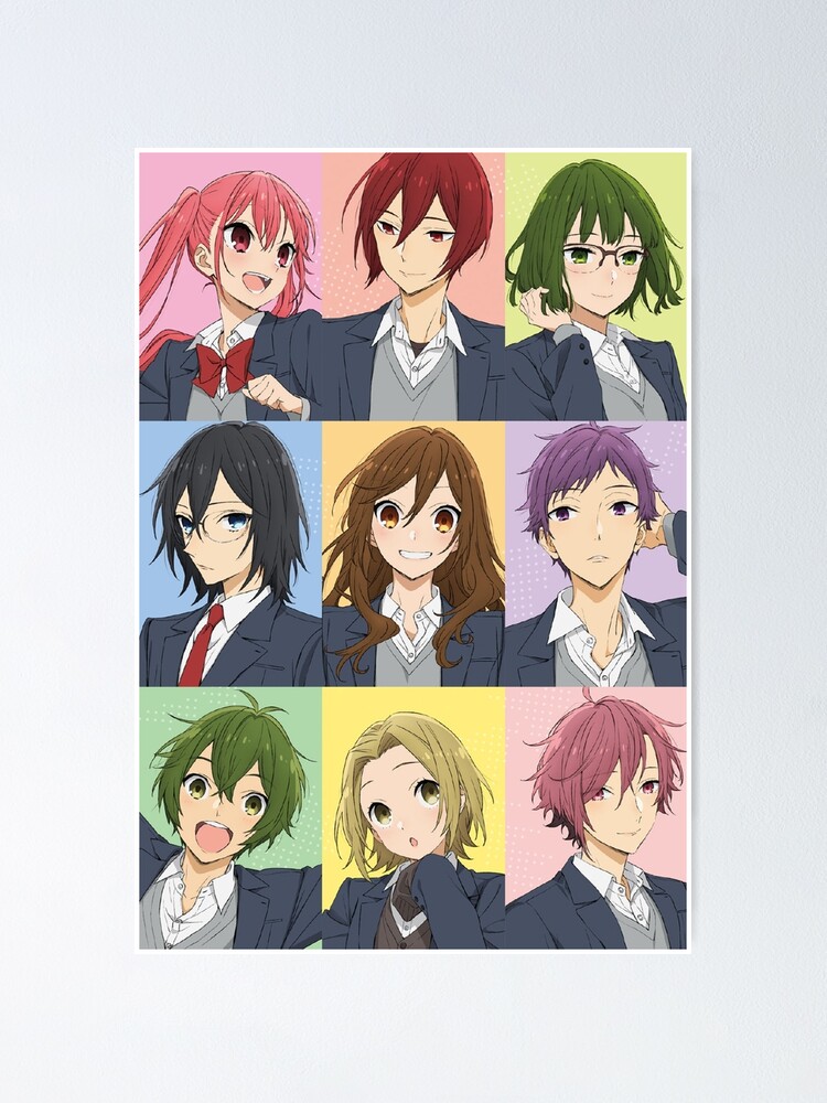 Horimiya All Anime Characters Poster By Reubin Redbubble