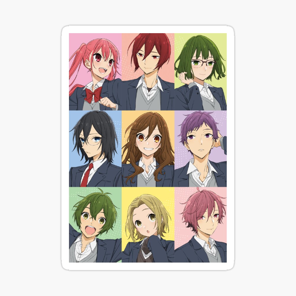 Horimiya All Anime Characters Poster By Reubin Redbubble