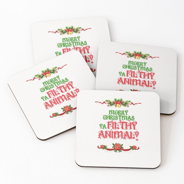 Item preview, Merry Christmas Ya Filthy Animal  designed and sold by MakeASceneFilm.