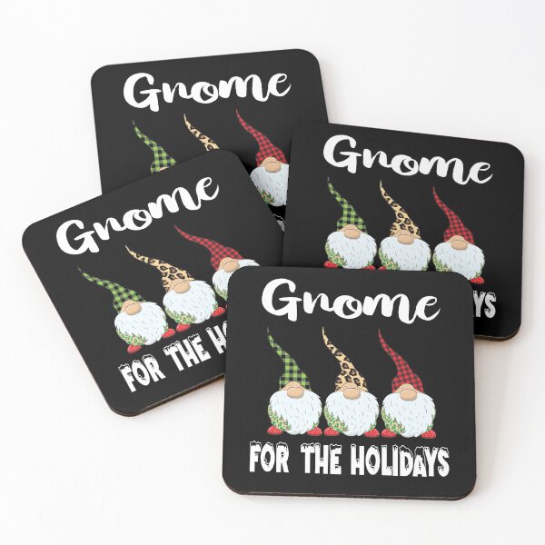 Item preview, Gnome for the Holidays Leopard And Plaid, three gnomes christmas gift, Funny Family Christmas designed and sold by NisRayDesign.
