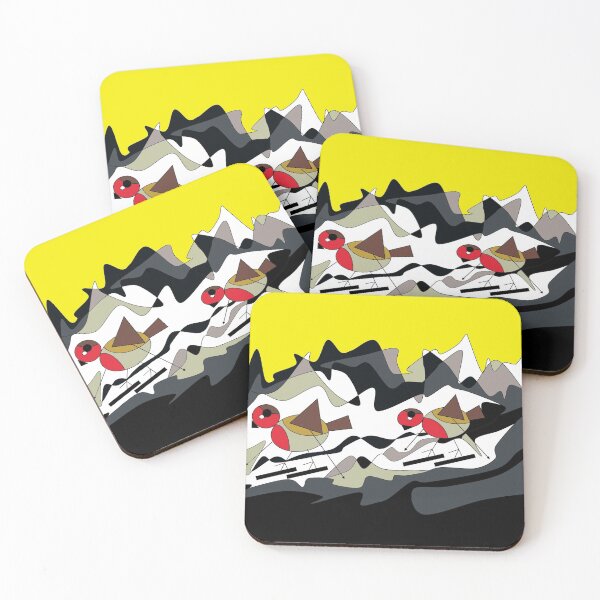 Item preview, Skiing Robins designed and sold by George Hutton Hunter.