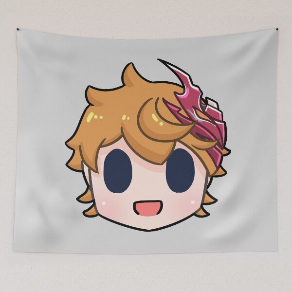 Item preview, Genshin impact tartaglia childe chibi head designed and sold by Morcawork.