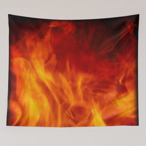 Item preview, Burning Fire Background Print designed and sold by Mary Riley.
