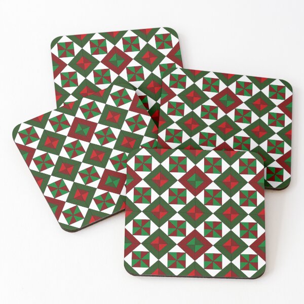 Item preview, Pinwheel Diamond Christmas Quilt designed and sold by VirtualMagpie.