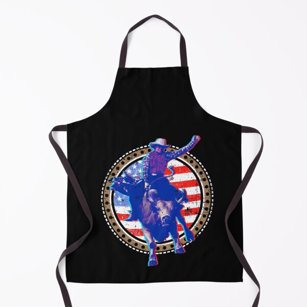 Item preview, Patriotic Bull Rider American Flag designed and sold by Gold Wings Tees.