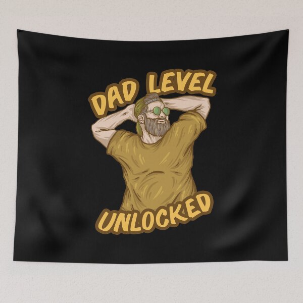 Item preview, Dad Level Unlocked Father Papa Dad Family Gamer designed and sold by DoSt-997.