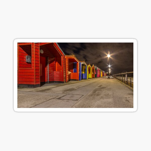 Saltburn, Yorkshire, beach, happy family, poster Zip Pouch by Long Shot -  Pixels