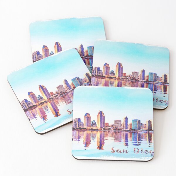 Item preview, Digital water color painting of San Diego designed and sold by BackyardProduct.