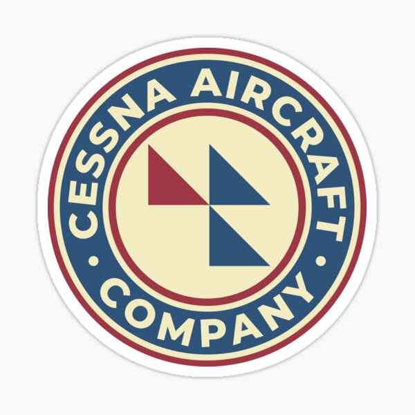 Cessna Aircraft Company - Custom Vintage Logo Sticker