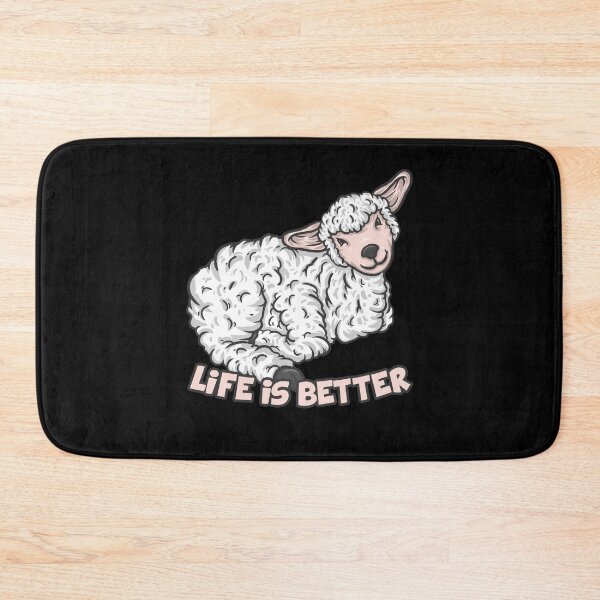 Item preview, Life Is Better Lamb Sheep Farmer Farm Peasant Woman designed and sold by DoSt-997.