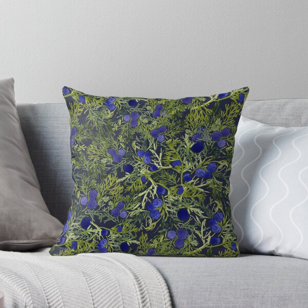 Item preview, Winter blue berries. Nordic greenery. Juniper berry designed and sold by TanyaMakesART.