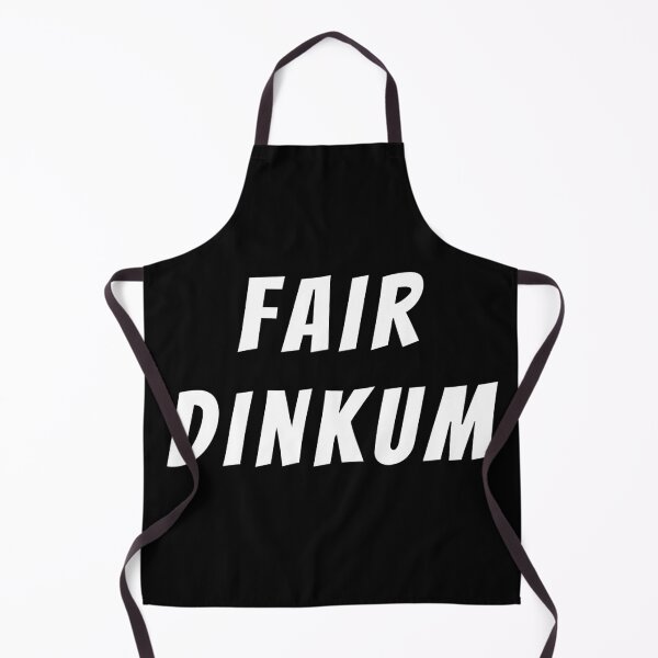 Item preview, Fair dinkum! Text only design. White Text. Capitals designed and sold by JellyBeenzz.