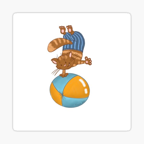 Item preview, Baby cat playing the ball designed and sold by ElaineAmi.