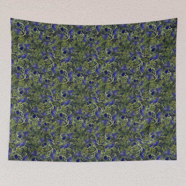 Item preview, Winter blue berries. Nordic greenery. Juniper berry designed and sold by TanyaMakesART.