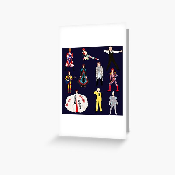 The Bowie Experience line-up Greeting Card