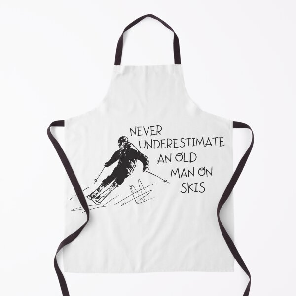 Item preview, Never Underestimate An Old Man On Skis designed and sold by ds-4.