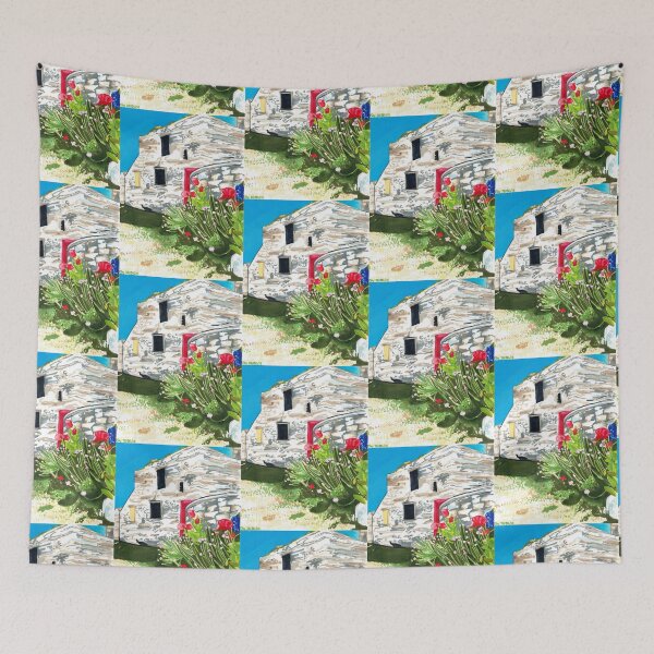 Item preview, Irish fishing village Ruin in summer designed and sold by MeganWhiteArt.