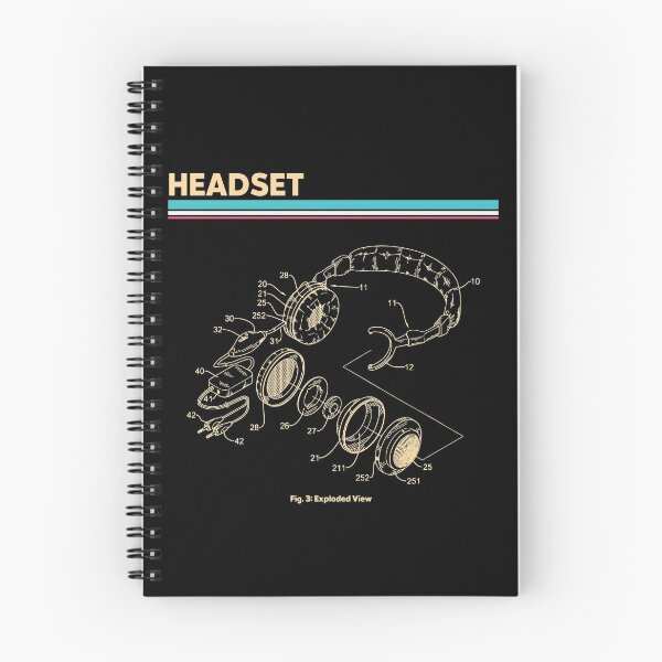 Item preview, Headset Exploded View Vintage design  designed and sold by Christof  Hall.