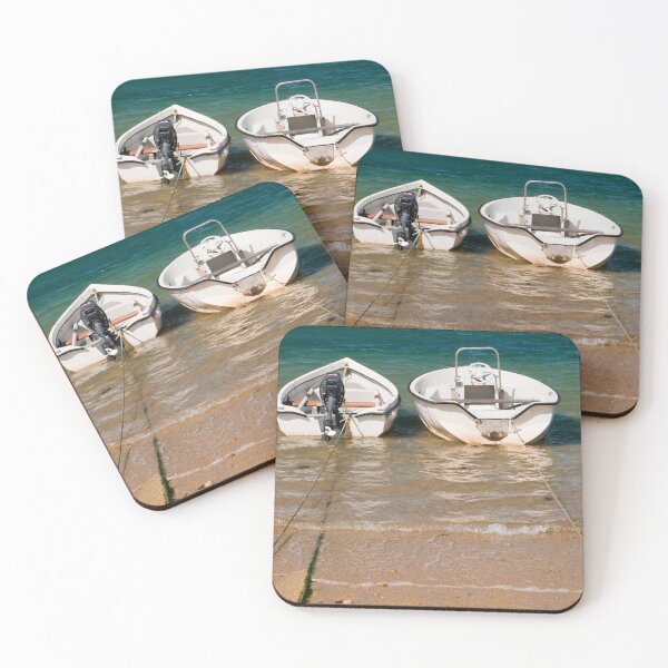 Item preview, Two Boats Moored Together on HughTown Beach on the Isles of Scilly designed and sold by Cameranick.