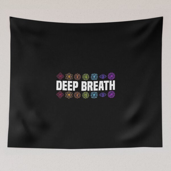 Item preview, Deep Breath align chakras 7 chakra yoga designed and sold by Nessshirts.