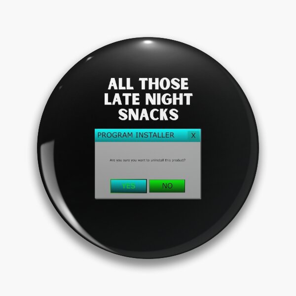 Item preview, Uninstall Late Night Snacks designed and sold by starshiporion.