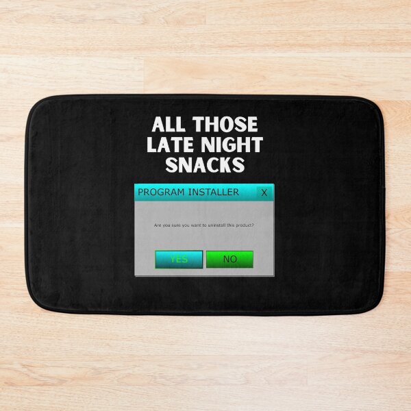 Item preview, Uninstall Late Night Snacks designed and sold by starshiporion.