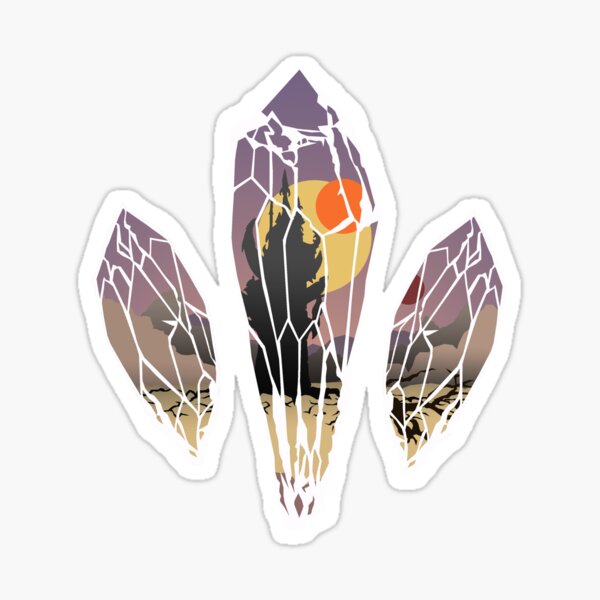 Dark Castle Crystal Shards Sticker