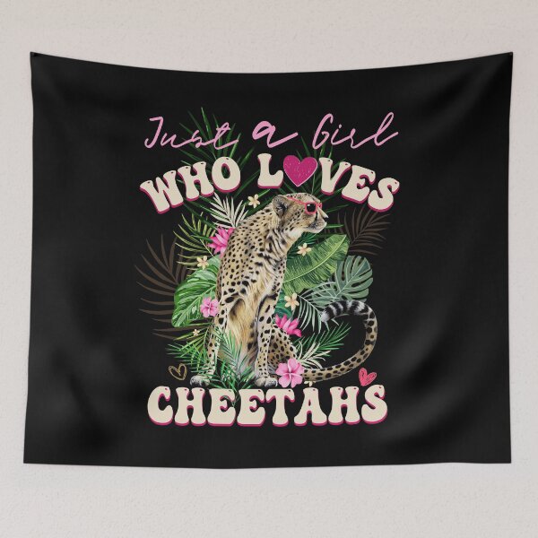 Item preview, Cheetah Girl Just A Girl Who Loves Cheetahs designed and sold by J AND J  PRINTS.