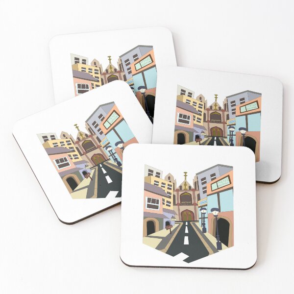 Item preview, Empty City Flat Illustration designed and sold by Store Artilia.