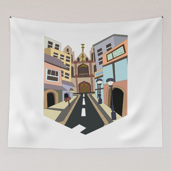 Item preview, Empty City Flat Illustration designed and sold by Store Artilia.
