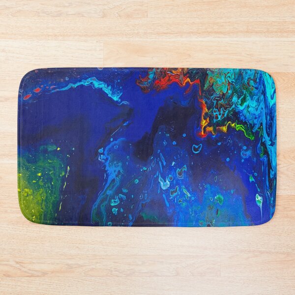 Item preview, Beach Fantasy Acrylic Pouring in Blue designed and sold by atakji.