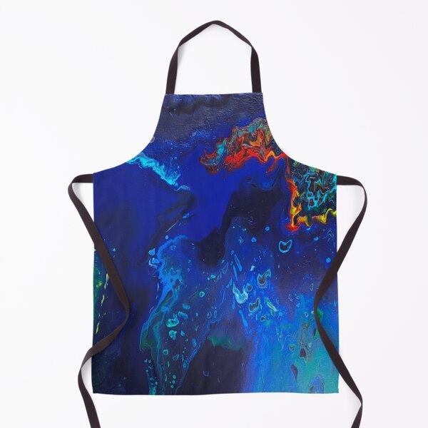 Item preview, Beach Fantasy Acrylic Pouring in Blue designed and sold by atakji.