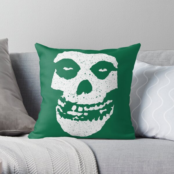 Misfits Fiend Skull Throw Pillow