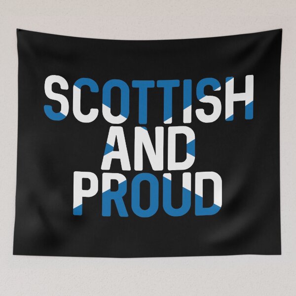 Item preview, Scottish and Proud, Scottish Saltire Flag Slogan Design  designed and sold by MacPean.